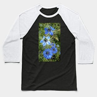 Blue Cornflower photograph Baseball T-Shirt